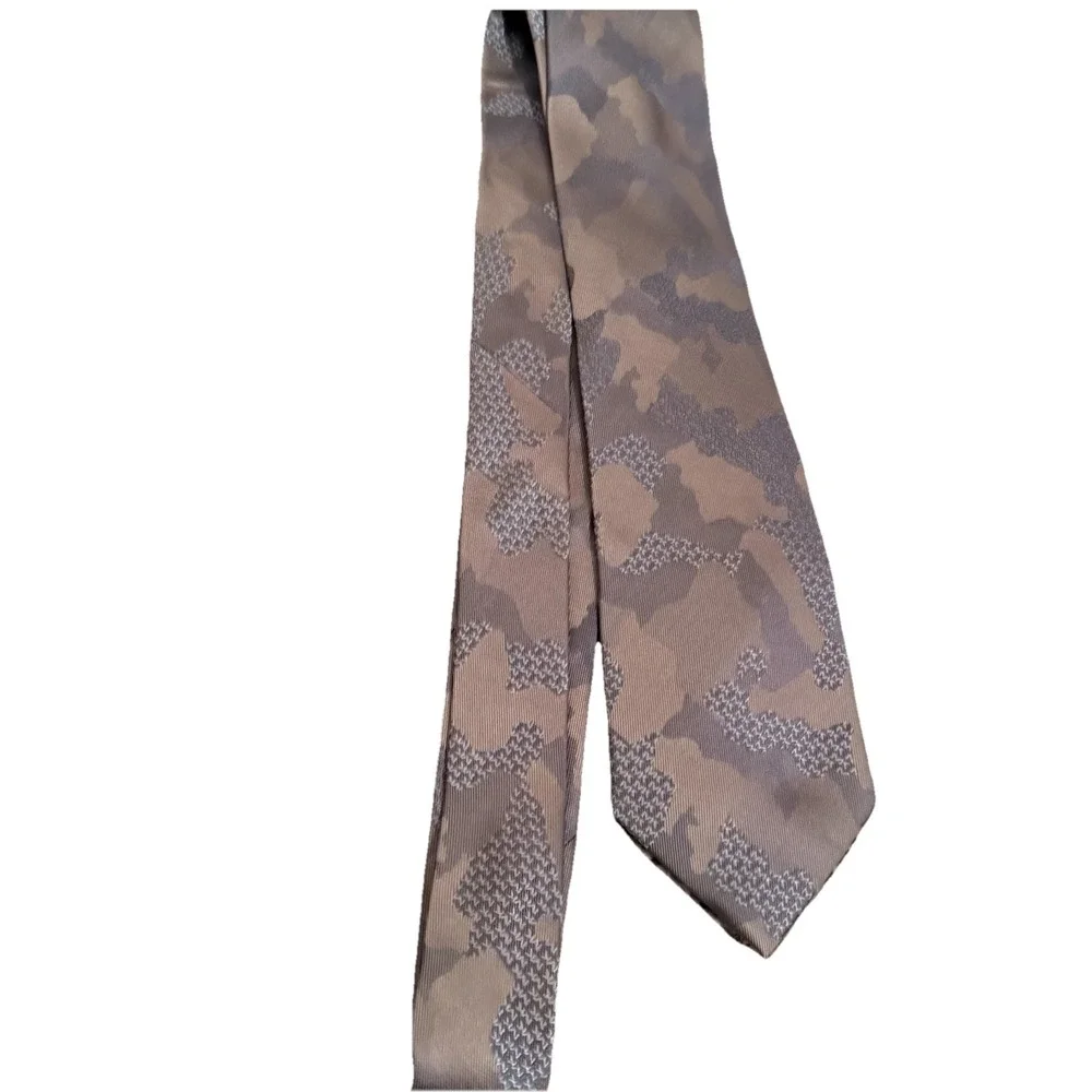Michael‎ Kors Tie Camo Extra Long Silk Travel Coastal Southern